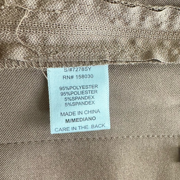 Brown Pleated Mini Skirt M - Picture 7 of 7